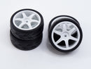 USGT Pre glued, Six spoke wheel, White (4)