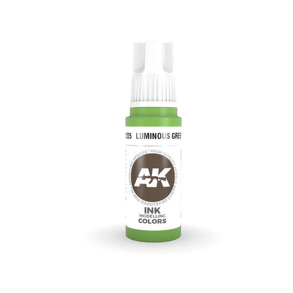 AK Interactive 3G Acrylic Luminous Green INK 17ml