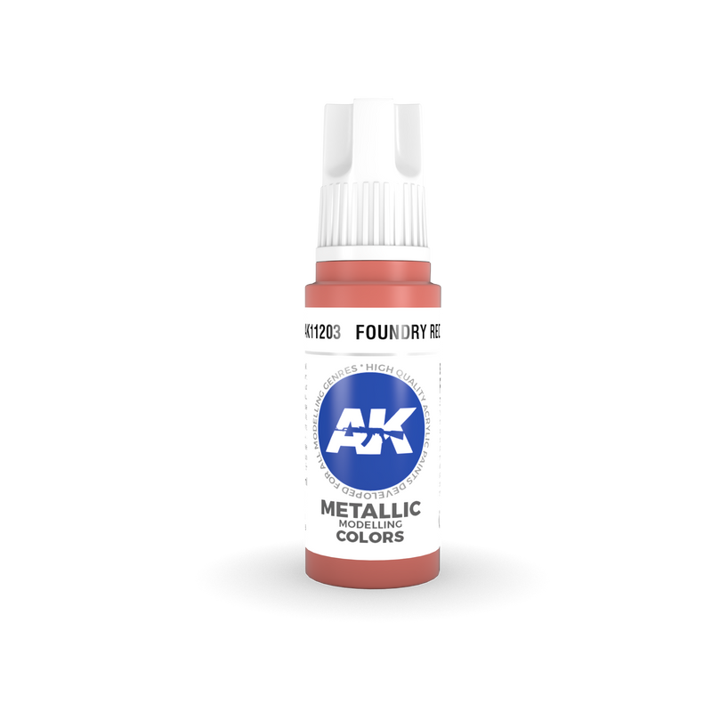 AK Interactive 3G Acrylic Foundry Red 17ml