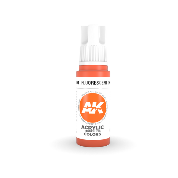 AK Interactive 3G Acrylic Fluorescent Orange 17ml