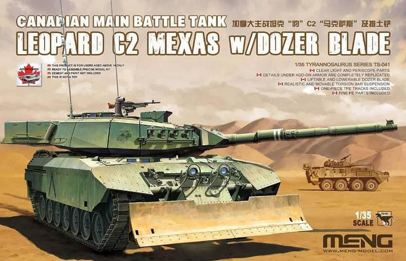 Meng 1/35 Canadian Main Battle Tank Leopard C2 MEXAS w/Dozer Blade