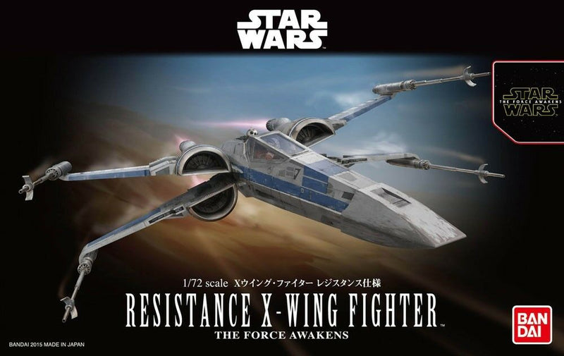 Bandai Star Wars 1/72 Resistance X-Wing Star Fighter 'Star Wars: The Force Awakens'
