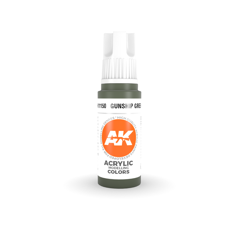 AK Interactive 3G Acrylic Gunship Green 17ml