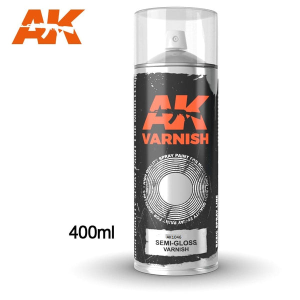 AK Interactive Semi-Gloss Varnish Spray 400ML