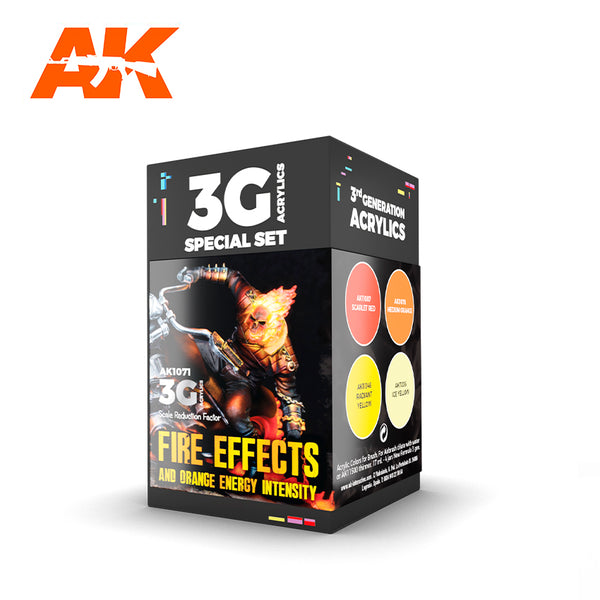 AK Interactive Wargame Color Set Fire Effects