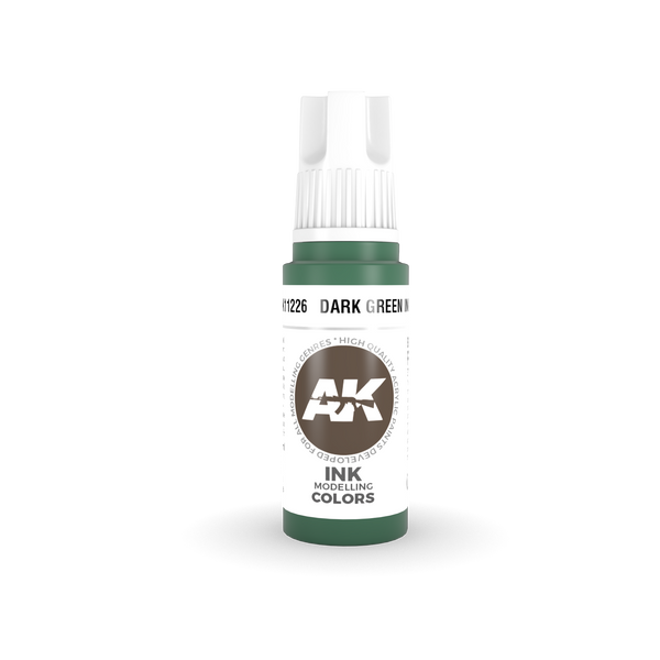 AK Interactive 3G Acrylic Dark Green INK 17ml