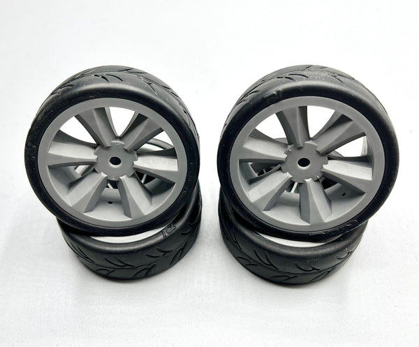 USGT belted pre glued tires (egde wheel, grey) (4)