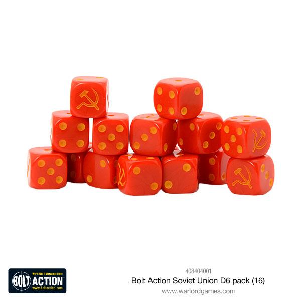 Soviet Union D6 Dice (16)