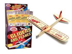 Guillow's Jefire Wooden Plane Model Glider for Kids