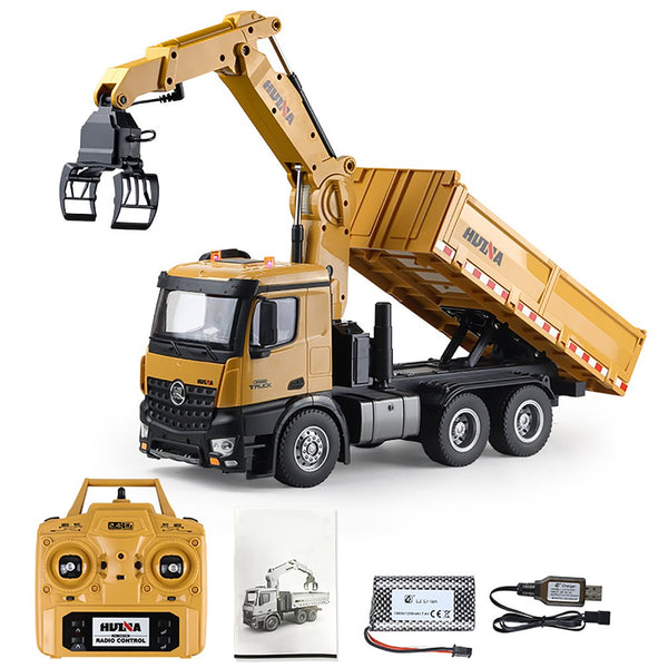 HUINA 1575 1/14 RC Grapple Claw Dump Truck