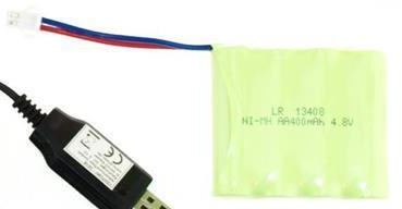 1520 4.8V Ni-MH 400mAh Rechargeable Battery - RC Pro