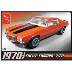 AMT 1970 1/2 Chevy Camaro Z/28 Molded in Orange, Clear, Transparent Red 1/25 Model Kit (Level 2)