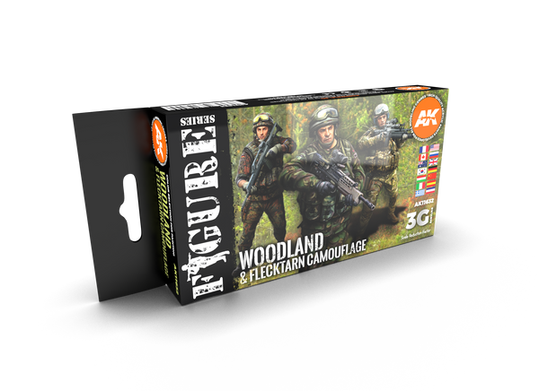 AK Interactive 3G Modern Woodland And Flecktarn Camouflages