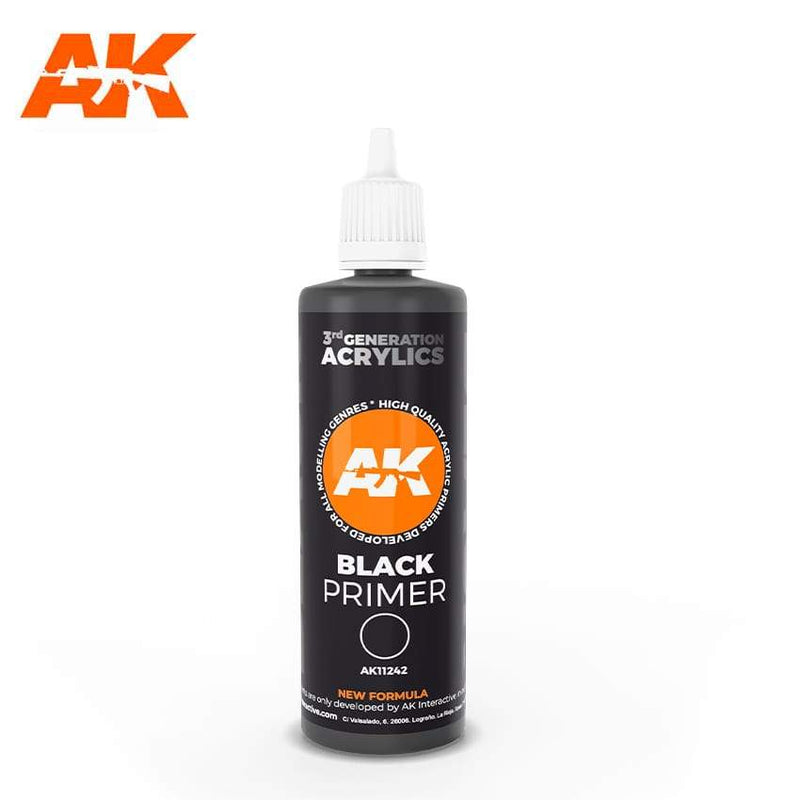 AK Interactive 3rd Gen Black Primer 100 ml