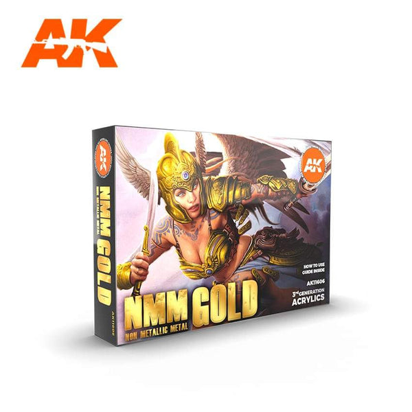 AK Interactive 3G NMM (Non Metallic Metal): Gold Set
