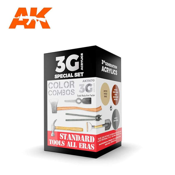 AK Interactive 3G Standard Tools All Eras Combo
