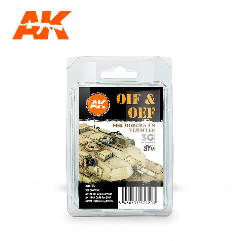 AK Interactive OIF & OEF - US Vehicles Weathering Set SKU: AK-120