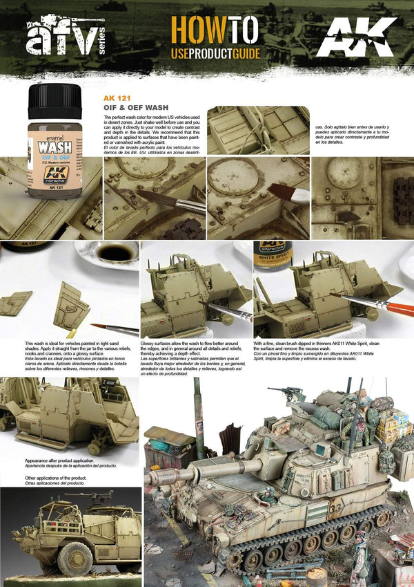 AK Interactive Wash For OIF & OEF - US Vehicles