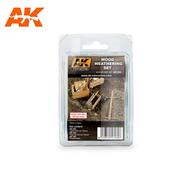 AK Interactive Wood Weathering Set