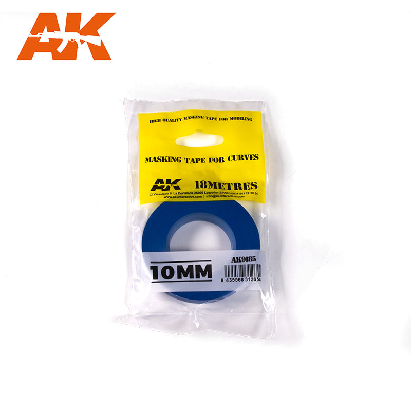 AK Interactive Blue Masking Tape for Curves - 10mm