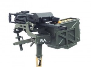 BA Model Studio 1/10 Scale Model MK19 Auto. Grenade Launcher Replica (Large Ammo Box wo/ Shield)
