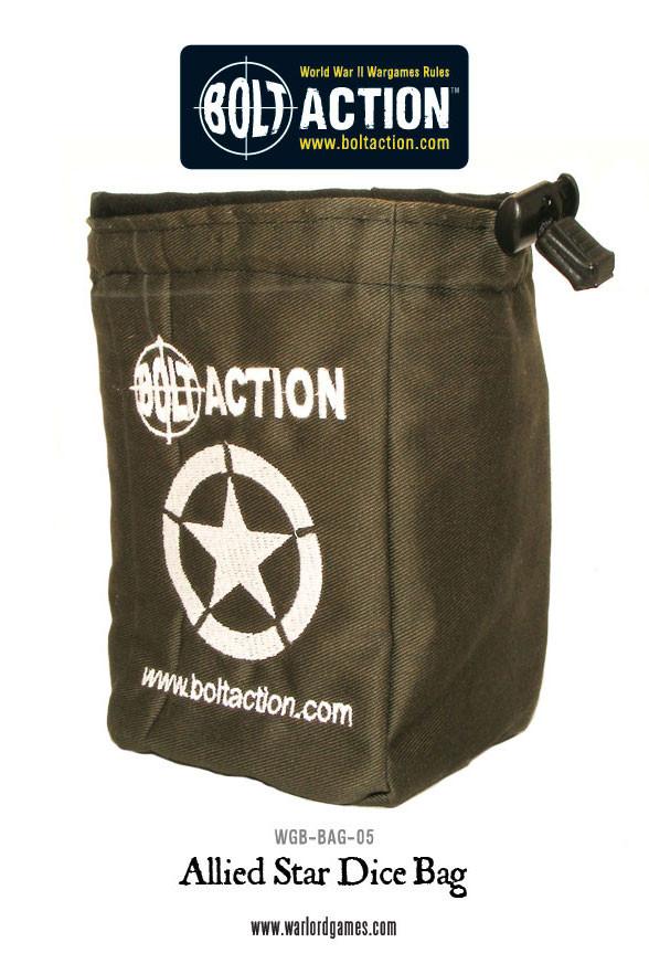 Bolt Action Allied Star Dice Bag