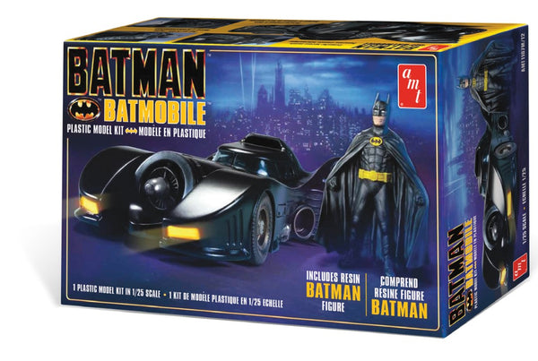 AMT Batman 1989 Batmobile w/Resin Batman Figure 1/25 Model Kit (Level 2)