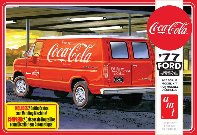 AMT 1977 Ford Van w/Vending Machine (Coca-Cola) 2T 1/25 Model Kit (Level 3)