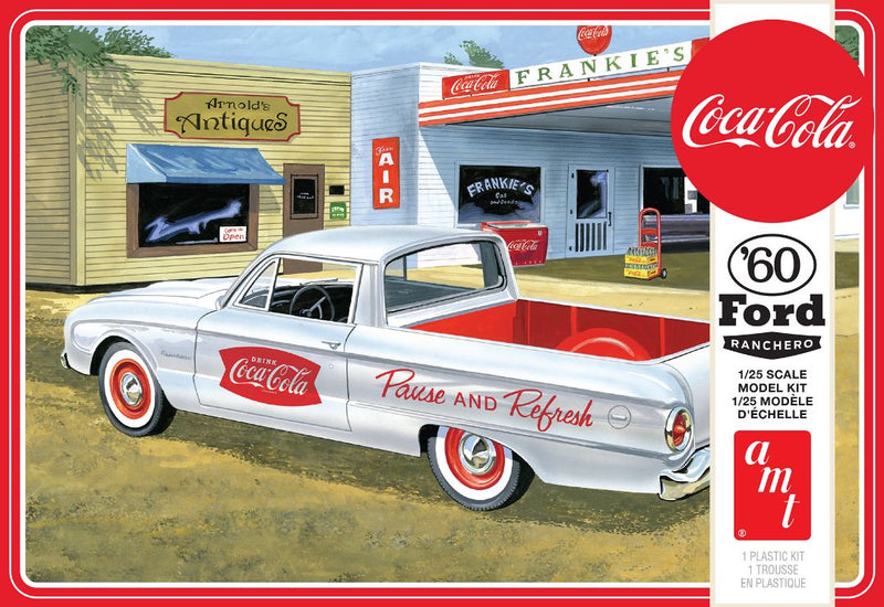 AMT 1960 Ford Ranchero w/Coke Chest (Coca-Cola) 1/25 Model Kit (Level 3)