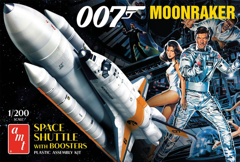 AMT Moonraker Shuttle w/Boosters - James Bond 1/200 Model Kit (Level 3)