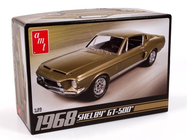 AMT 1968 Shelby GT-500 Molded in Lime Gold 1/25 Model Kit (Level 3)