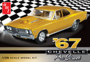 AMT 1967 Chevy Chevelle Pro Street Molded in White 1/25 Model Kit (Level 2)