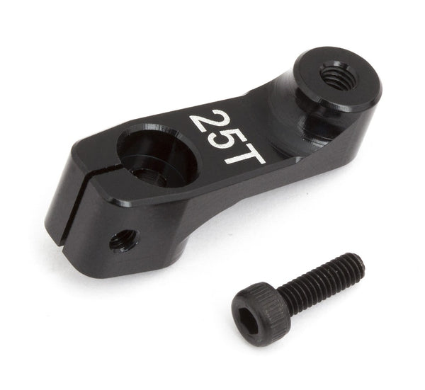 Team Associated Factory Team Aluminum Clamping and non Clamping Servo Horn 25T, 15.5mm