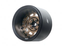 Boom Racing ProBuild™ 2.2" Extra Wide MAG10 Adjustable Offset Aluminum Beadlock Wheels (2) Matte Black/Bronze