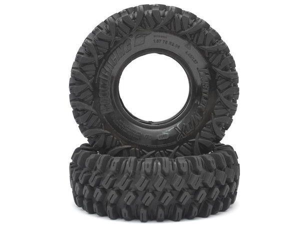 Boom Racing HUSTLER M/T Xtreme 1.9 Rock Crawling Tires 4.45x1.57 SNAIL SLIME™ Compound W/ 2-Stage Foams (Ultra Soft) 2pcs