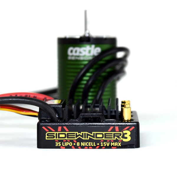 Castle Creations SW4, 12.6v, 2a BEC, Waterproof Sensorless ESC w/ 1406-5700 Sensored Motor Combo