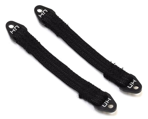 Hot Racing 80mm Suspension Travel Limit Straps (2) (Black)