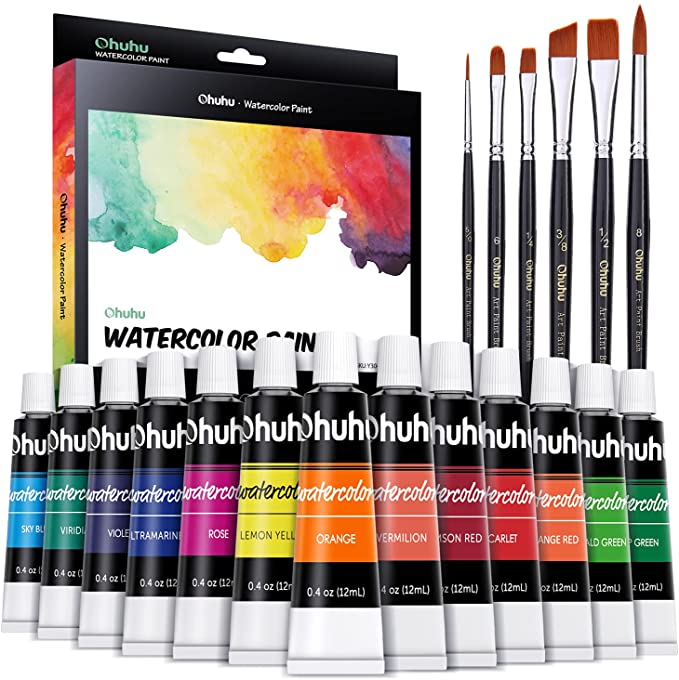 Huhu Watercolor Paint Set