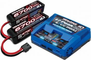 Traxxas EZ-Peak Dual Live 4S Completer Pack with 2 6700mAh LiPos trx2997 Ships free across Canada 🇨🇦