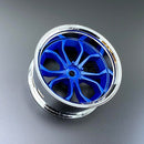 Super Rim RIM-01 Chrome and DeepSPIDER Blue Metallic 2pcs