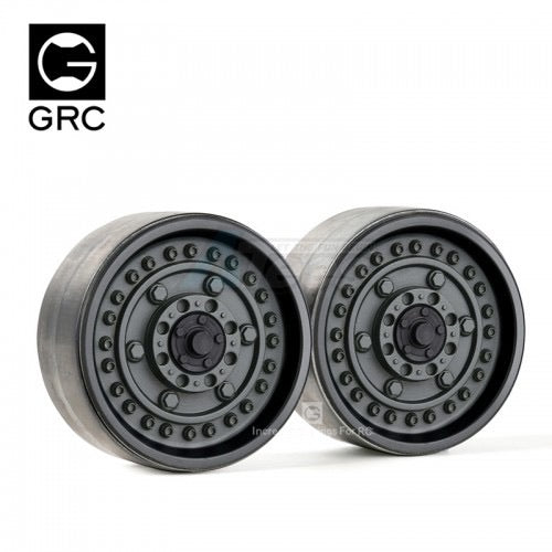 GRC 1.9 Metal Beadlock Wheels #Series VI (2) Black