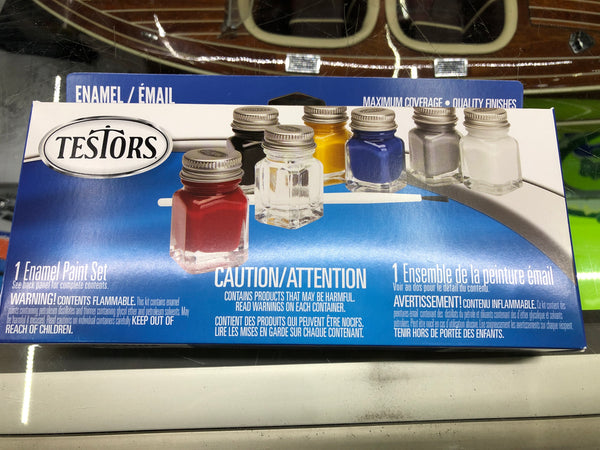 Testors Gloss Enamel 7-bottle Paint Kit