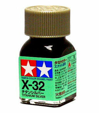 Titanium Silver Tamiya Enamel Paint X-32 X32 EX-32 EX32