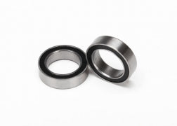 Traxxas Ball bearings, black rubber sealed (10x15x4mm) (2)