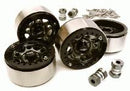 1.9 Size Machined High Mass Wheel (4) w/14mm Offset Hubs for 1/10 Scale Crawler C27030GUN