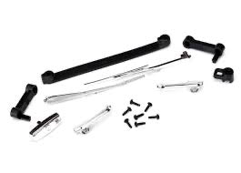 Traxxas blazer Door handles, left, right & rear tailgate/ windshield wipers, left & right/ retainers (2)/ 1.6x5 BCS (self-tapping) (7)
