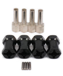 JKshop 4X Upgrade Length 20mm Alloy Hub Hex 12mm for Rc Crawler Scx10 Rc4wd D90