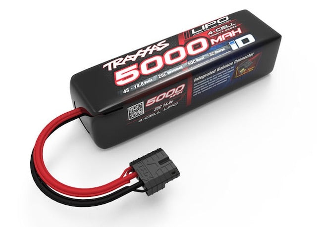 Traxxas 5000mAh 4S 14.8V 25C LiPo ID Plug Soft Case (Long)