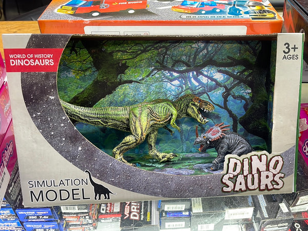DinoSaurs hard rubber toys.