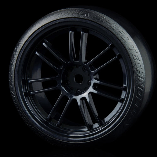 RE30 Wheel (+3) W/ CS-R Tire (Soft) (4) Black